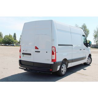 Задняя дуга AK011 Черная (нерж.) Nissan NV400 2010-2024 гг. фото 2