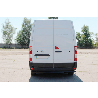 Задняя дуга AK011 Черная (нерж.) Nissan NV400 2010-2024 гг. фото 3