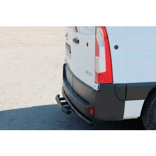 Задняя дуга AK008 Черная (нерж. сталь) Nissan NV400 2010-2024 гг. фото 1