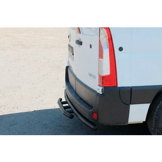 Задняя дуга AK008 Черная (нерж. сталь) Nissan NV400 2010-2024 гг. фото 1