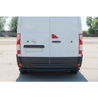 Задняя дуга AK008 Черная (нерж. сталь) Nissan NV400 2010-2024 гг. фото 2