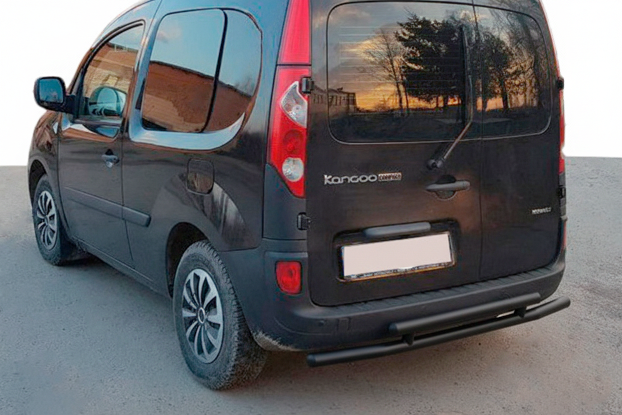 Задня дуга AK002-2 Black (нерж.) для Mercedes Citan 2013-2021 рр