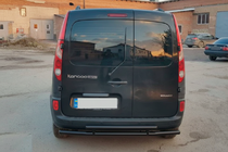 Renault Kangoo 2008–2020 гг. Задняя дуга AK002-2 Черная (Нержавеющая сталь) фото 2