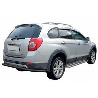 Задняя защита AK005 Черный (нерж. сталь) Chevrolet Captiva 2006-2019 гг. фото 3