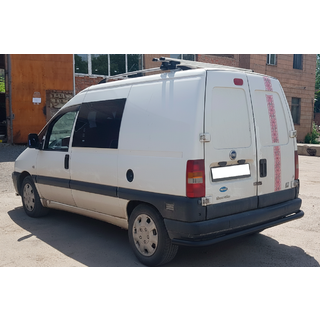 Задняя защита AK005 Черный (нерж. сталь) Fiat Scudo 1996-2007 гг. фото 2