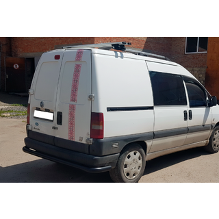 Задняя защита AK005 Черный (нерж. сталь) Fiat Scudo 1996-2007 гг. фото 3