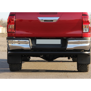 Задняя дуга AK005-2 Черная (Нержавеющая сталь) Toyota Hilux 2015- гг. фото 2