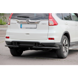 Задняя дуга AK003-21 Черная (Нержавейка) Honda CRV 2012-2016 гг. фото 1