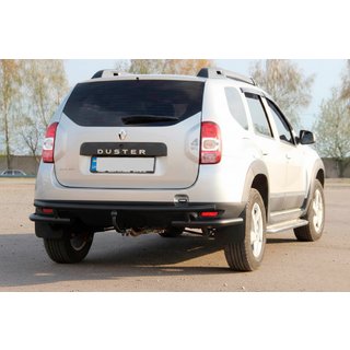 Задняя дуга AK005-Special Black (нержавеющая сталь) Dacia Duster 2008-2018 гг. фото 1