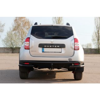 Задняя дуга AK005-Special Black (нержавеющая сталь) Dacia Duster 2008-2018 гг. фото 2