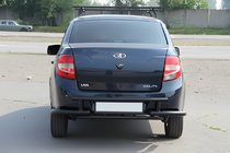 Lada Granta 2011- гг. Задняя дуга AK003-2 Черная фото 3