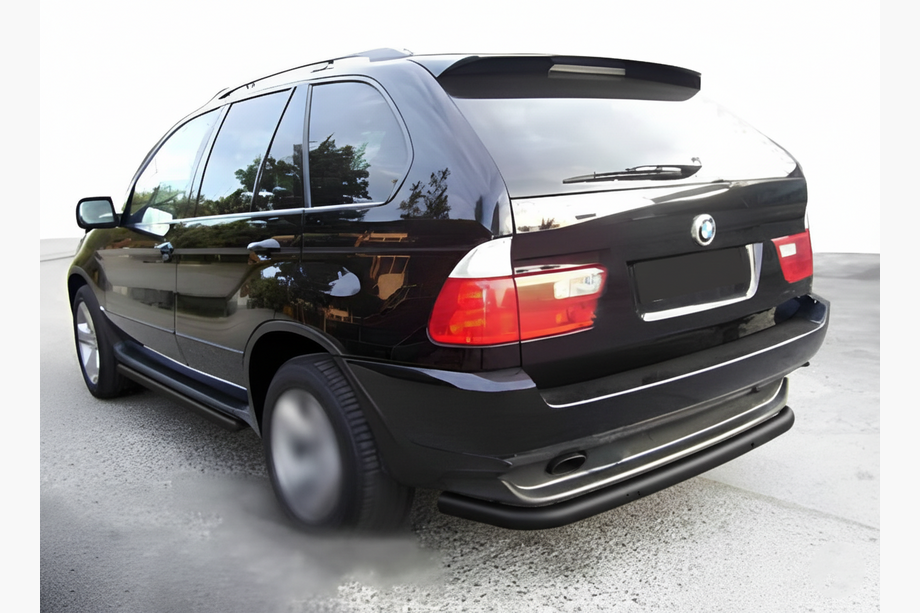 BMW X5 E53 1999–2006 гг. Задняя защита Special Black (нержавейка) Image