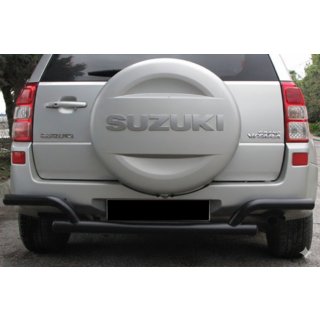 Задняя защита AK005-2 Черный (нерж. сталь) Suzuki Grand Vitara 2005-2017 гг.