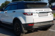 Range Rover Evoque 2012-2018 гг. Задняя защита AK005-1 Черный (нерж. сталь) фото 1