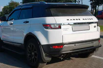 Range Rover Evoque 2012-2018 гг. Задняя защита AK005-1 Черный (нерж. сталь) фото 1