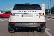Range Rover Evoque 2012-2018 гг. Задняя защита AK005-1 Черный (нерж. сталь) фото 2