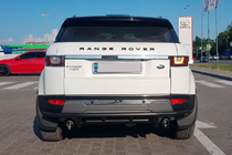 Range Rover Evoque 2012-2018 гг. Задняя защита AK005-1 Черный (нерж. сталь) фото 2
