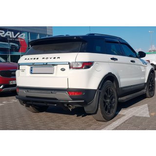 Задняя защита AK005-1 Черный (нерж. сталь) Range Rover Evoque 2012-2018 гг. фото 3