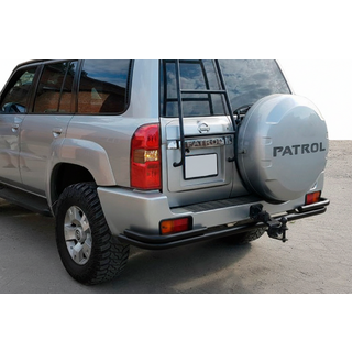 Задняя дуга AK005-3 Черная (нержавейка) фото 1