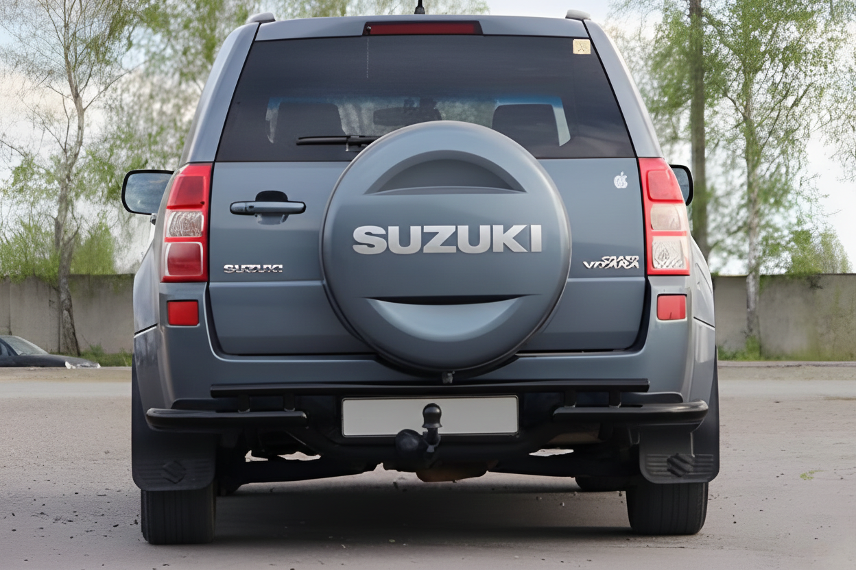 Задній захист AK005-3 Black (нерж) для Suzuki Grand Vitara 2005-2017 рр - фото 2