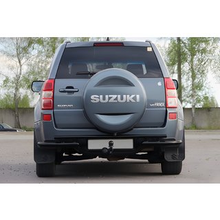 Задняя защита AK005-3 Черный (нерж. сталь) Suzuki Grand Vitara 2005-2017 гг. фото 2