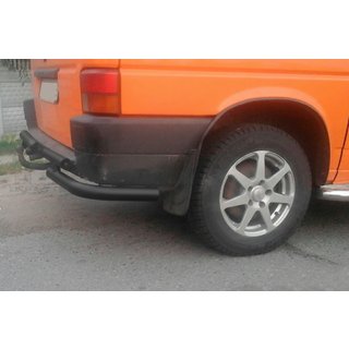 Задняя дуга AK003-2 Черная (Нержавейка) Volkswagen T4 Caravelle/Multivan 1990–2003 гг. фото 2