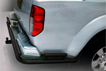 Nissan Navara 2006-2015 гг. Задняя защита AK003-Special Black (нержавеющая сталь) фото 1