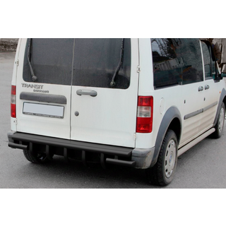 Задняя дуга AK-design Черная (нерж. сталь) Ford Connect 2002-2006 гг. фото 2