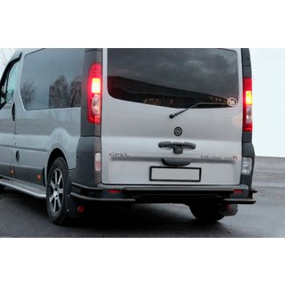 Задняя защита AK-Special Black (нержавейка) Nissan Primastar 2002-2014 гг. фото 3