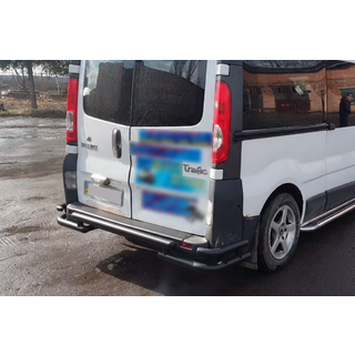 Задняя защита AK-Special Black (нержавейка) фото 3