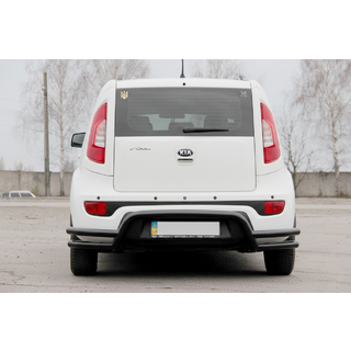 Задняя защита AK007-2 Черный (нерж. сталь) фото 2