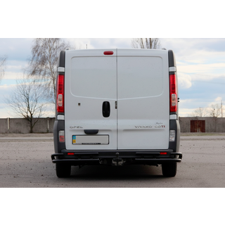 Задняя защита AK003-Plus-2 Черный (нержавейка) фото 2