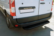 Nissan NV400 2010-2024 гг. Задняя подножка Black (нерж. сталь) фото 2