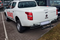 Fiat Fullback 2016- гг. Задняя защита AK-Special Black (нержавейка) фото 3