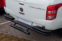 Fiat Fullback 2016- гг. Задняя защита AK-Special Black (нержавейка) фото 1