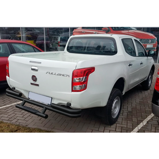 Задняя защита AK-Special Black (нержавейка) Fiat Fullback 2016- гг. фото 2