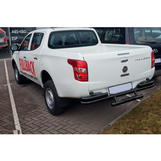 Задняя защита AK-Special Black (нержавейка) Fiat Fullback 2016- гг. фото 3