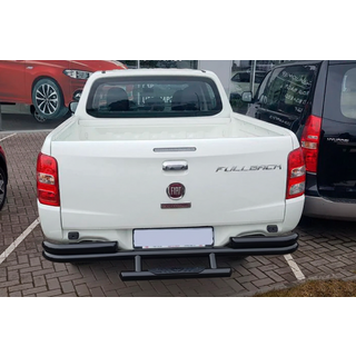 Задняя защита AK-Special Black (нержавейка) Fiat Fullback 2016- гг. фото 4