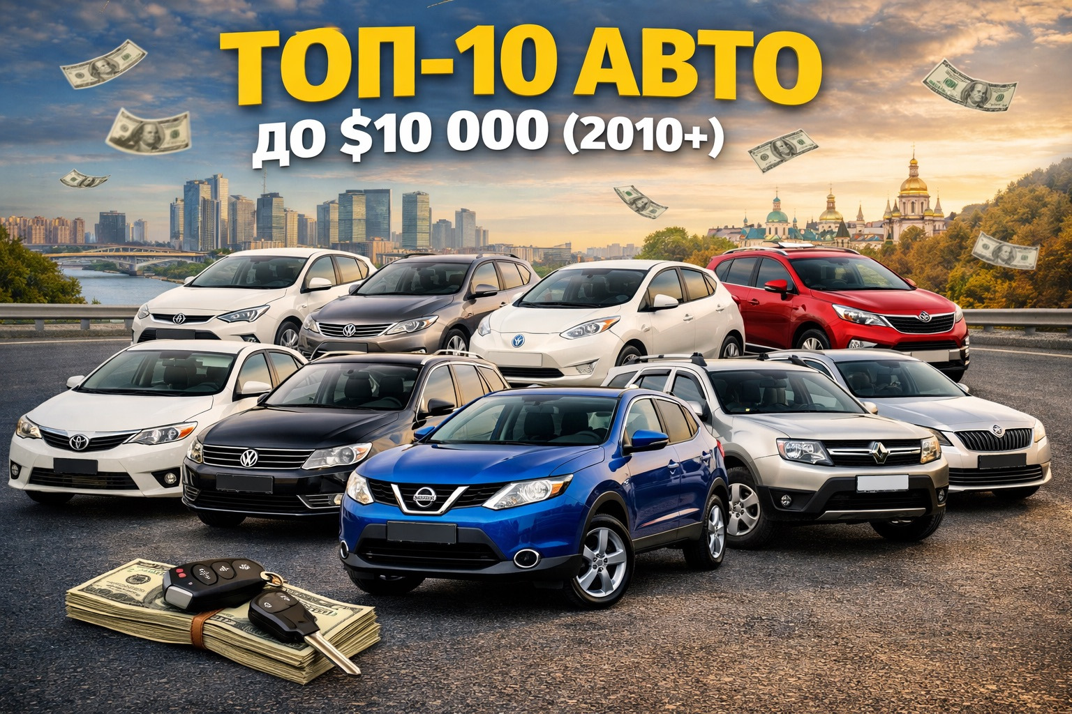 Топ‑10 подержанных авто до 10 000 $ в Украине и Европе
