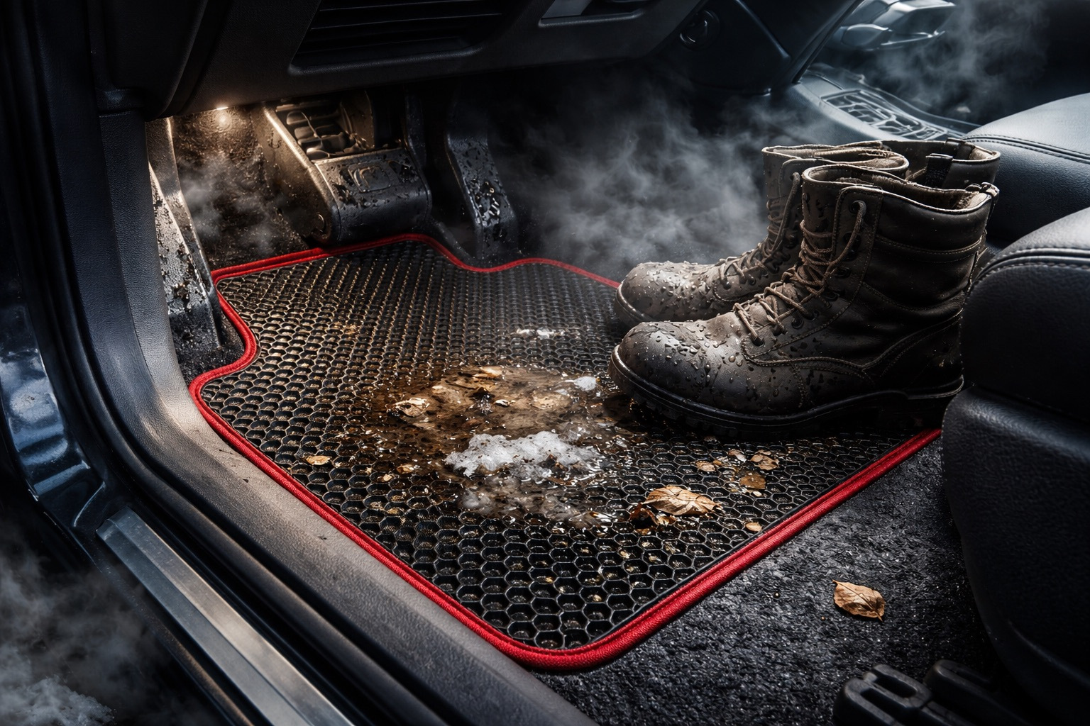 Почему в салоне появляется конденсат и запах сырости: 10 причин + как коврики EVA действительно помогают