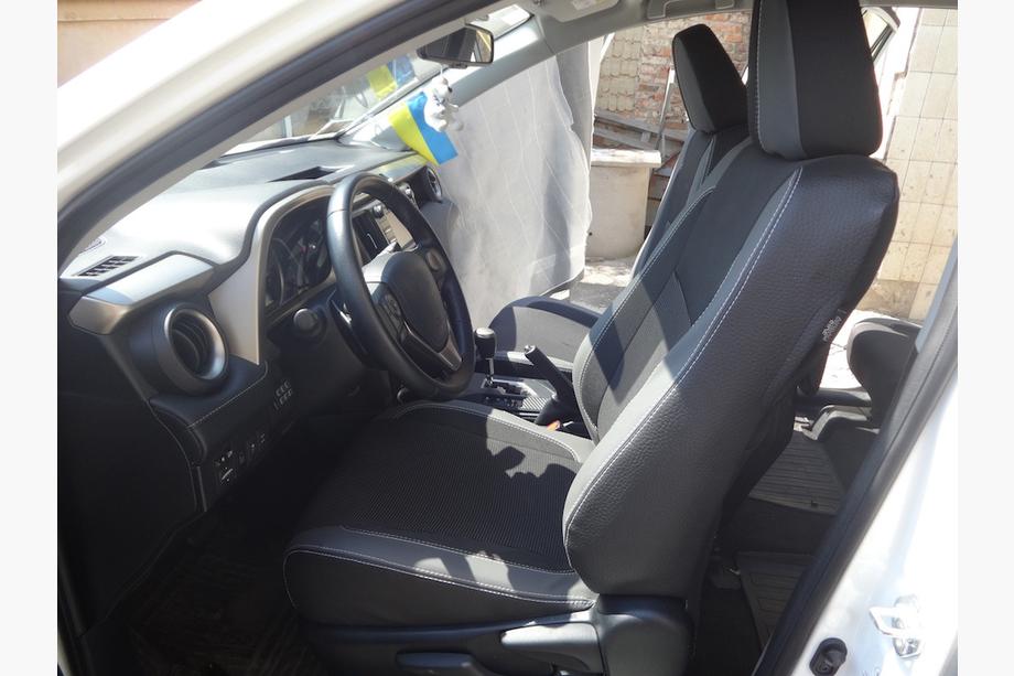 Toyota Rav 4 2013-2018 гг. Авточехлы (Эко-кожа↗Ткань, Premium) Фото 13