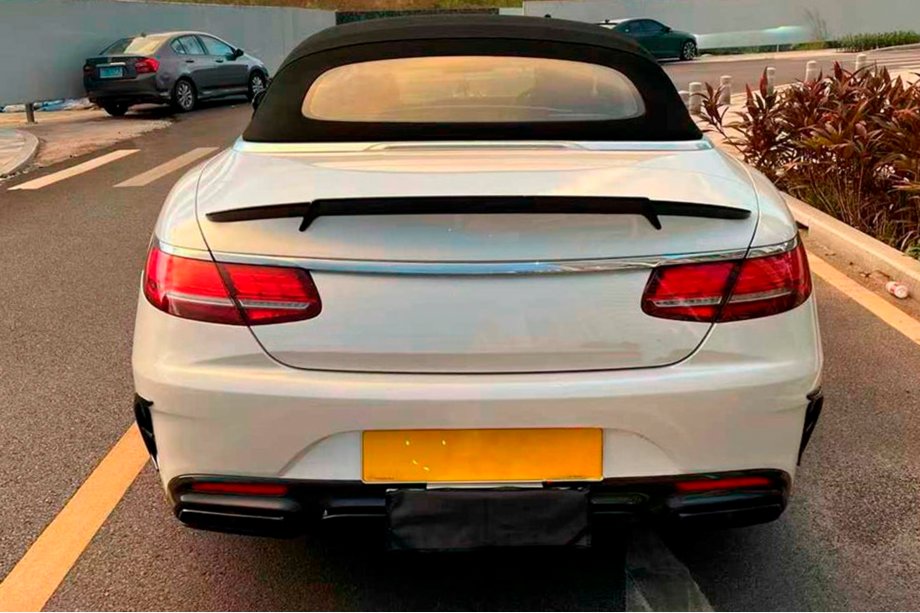 Mercedes S-class C217 Coupe 2014-2020 гг. Спойлер V2 (Кабриолет, Карбон) Фото 1