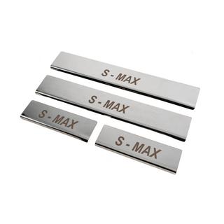 Накладки на пороги (4 шт, нержавейка) фото 2