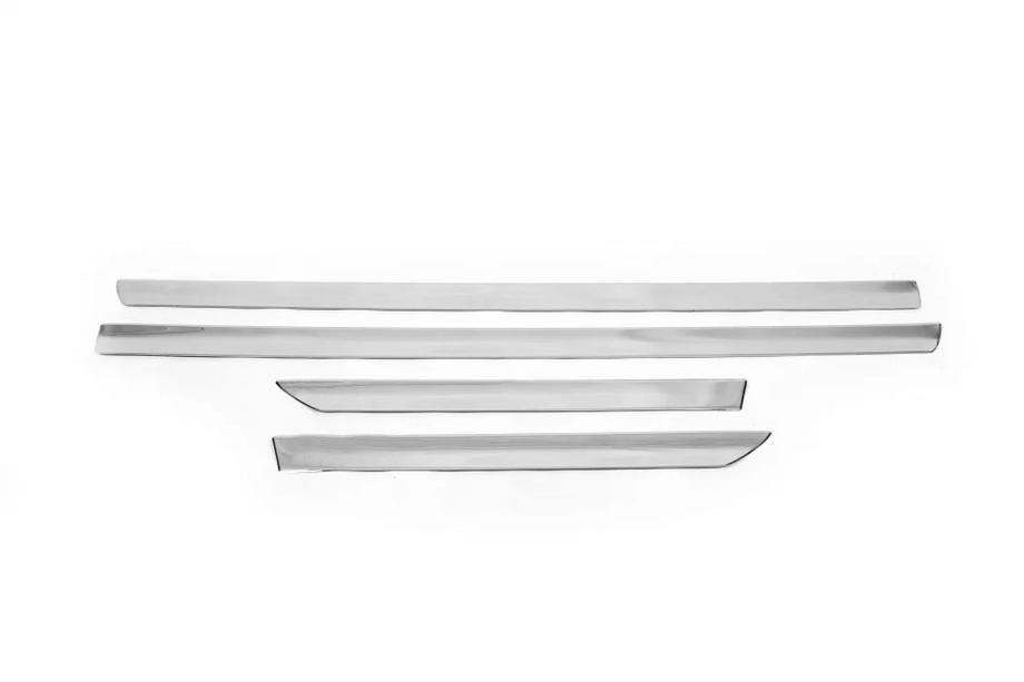 Nissan Qashqai 2007-2010 гг. Уценка Дверные молдинги OmsaLine (4 шт, нерж. сталь) Фото 1