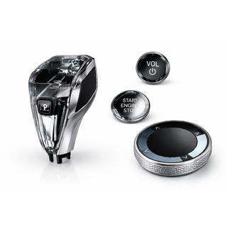 Комплект хрустальных элементов салона (селектор АКПП + кнопки) BMW X7 G07 2019- гг. фото 1