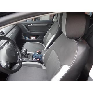 Авточехлы (Эко-кожа↗Ткань, Premium) Volkswagen Passat B7 2012-2015 гг. фото 2