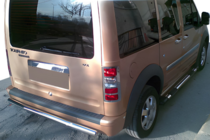 Ford Connect 2002-2006 гг. Задняя дуга AK-002 (нерж. сталь) фото 1