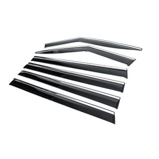 Ветровики с хромированным молдингом Niken Luxury (6 шт) фото 2