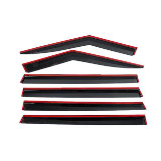 Ветровики с хромированным молдингом Niken Luxury (6 шт) фото 4