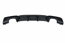 BMW 3 серия F30/F31 2012-2019 гг. Диффузор заднего бампера под двусторонний двойной выхлоп V2 (для M-Sport, ABS) фото 1